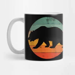 Vintage Bear sunset distressed vintage sun retro Mug